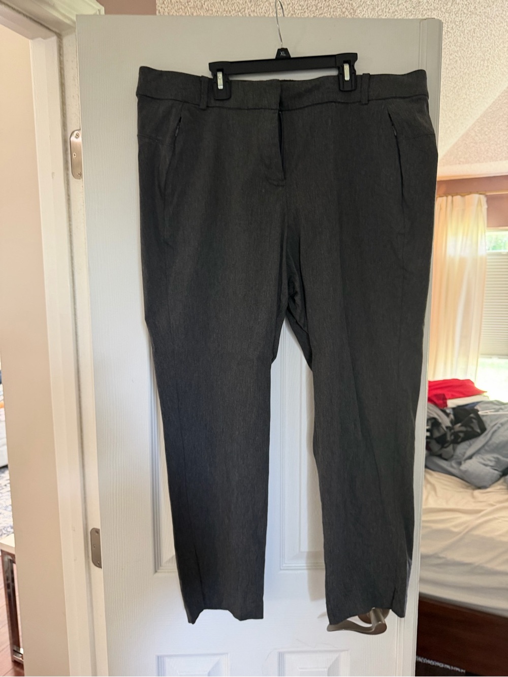 Lane Bryant Charcoal Straight Ankle Dress Pants